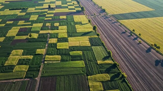 The Colorful Agricultural Patchwork