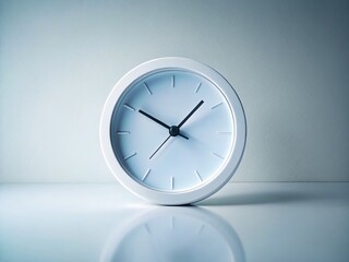 Elegant Clock Silhouette: Minimalist Timepiece Product Photography
