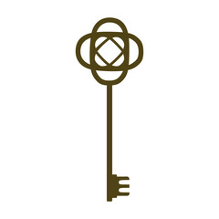 Obraz premium vintage anitque key vector isolated