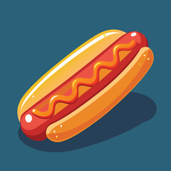 hot dog vector