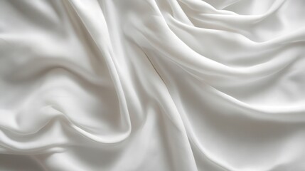 Obraz premium A blank white t-shirt, its smooth cotton surface ready to be adorned with a design, against a neutral backdrop, inviting creativity and imagination.