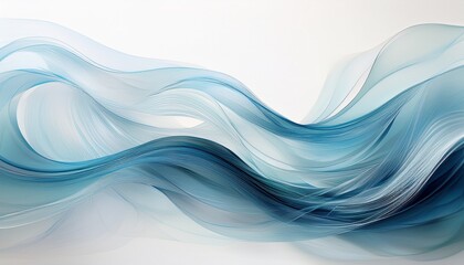 白背景に描かれた透明感のある風エフェクト素材