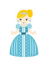 ドレスを着たかわいいプリンセス3