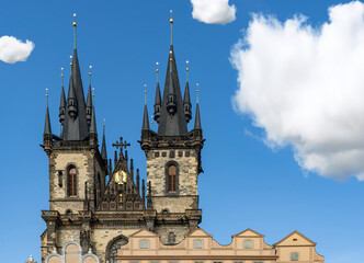 Fototapeta premium Gothic Church of the Mother of God before Tyn, Prague