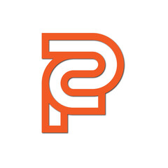 Web line modern color full logo design