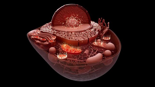 Conceptual animation of the biological cell