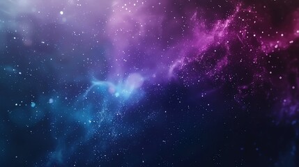 Obraz premium A starry night sky with pink and blue nebulae and a dreamy, ethereal feel.