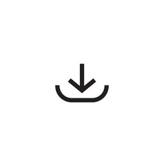 Downward Icon,download icon in trendy flat style,vector illustration