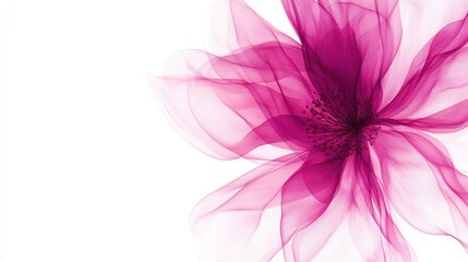 Obraz premium A close up image of a delicate transparent flower