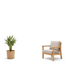 photorealistic DIY project on white background, indoor, wide format illustration for design inspiration