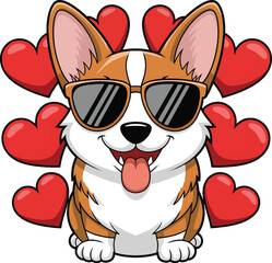 Create a animal cartoon  vector art color  with white background.