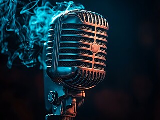 Smoky Vintage Mic, Stage Spotlight