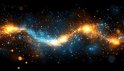 Cosmic Sparkler Stream Across Night Sky