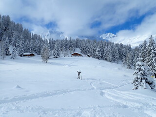 skitouring destination rauris valley in winter