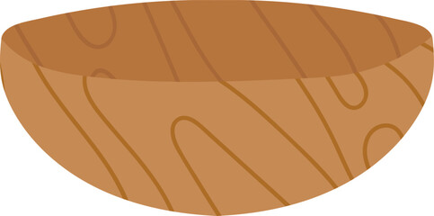 Wooden Bowl Designed for Cooking and Serving