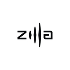 Obraz premium ZILLA wordmark logo design with a claw of a wild creature in the middle
