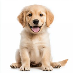 Obraz premium Adorable Golden Retriever Puppy Portrait