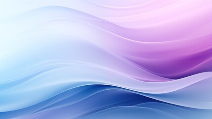 Obraz premium Soft Blue and Purple Gradient Background with Smooth Curves and Waves. Abstract Design for Creative Projects