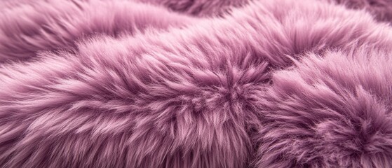 Fototapeta premium Luxurious plush texture in soft mauve tones creating a cozy and inviting atmosphere with a shallow depth of field and a macro perspective