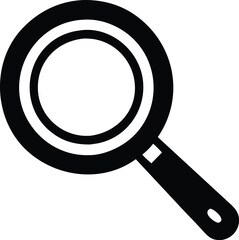 Magnifying glass simple icon. Vector
