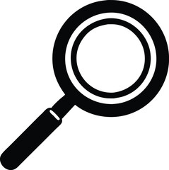 Magnifying glass simple icon. Vector