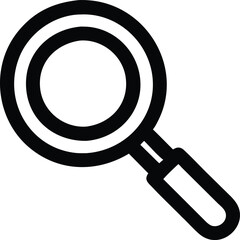 Magnifying glass simple icon. Vector