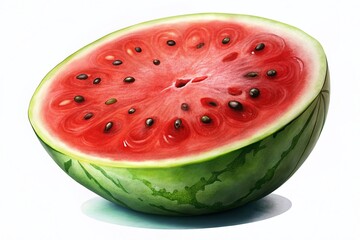 Juicy Summer Watermelon Slice, Candid Photography, Fresh Fruit