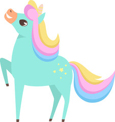 Hand Drawn Standing Unicorn