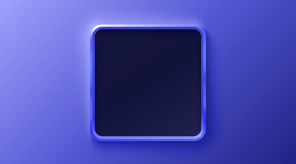 Purple frame label, event bar button, gold signboard. Vector illustration