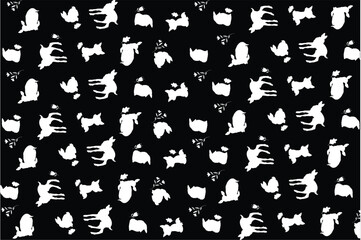 cartoon animal fabric pattern