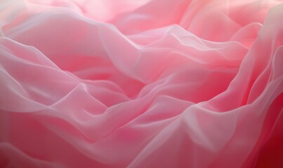 Obraz premium Soft pink glowing lines creating an abstract art piece, symbolizing creativity and digital space.
