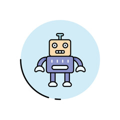 Toy Robot Vector icon