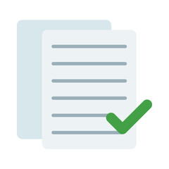 Document flat icon
