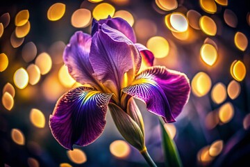 Low Light Iris Photography: Rhythmic Light Patterns in Dark