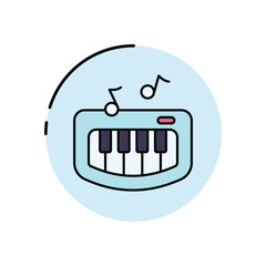 Baby Piano Vector icon