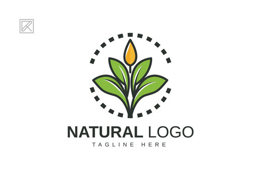 Natural Leaves Logo Design