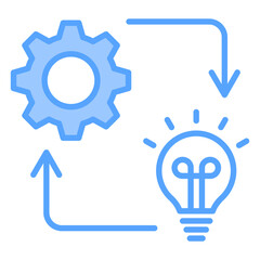 Implementation Blue Icon