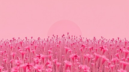 Prairie avec de nombreuses fleurs au printemps, par une journée ensoleillée. Paysage naturel en début d'été