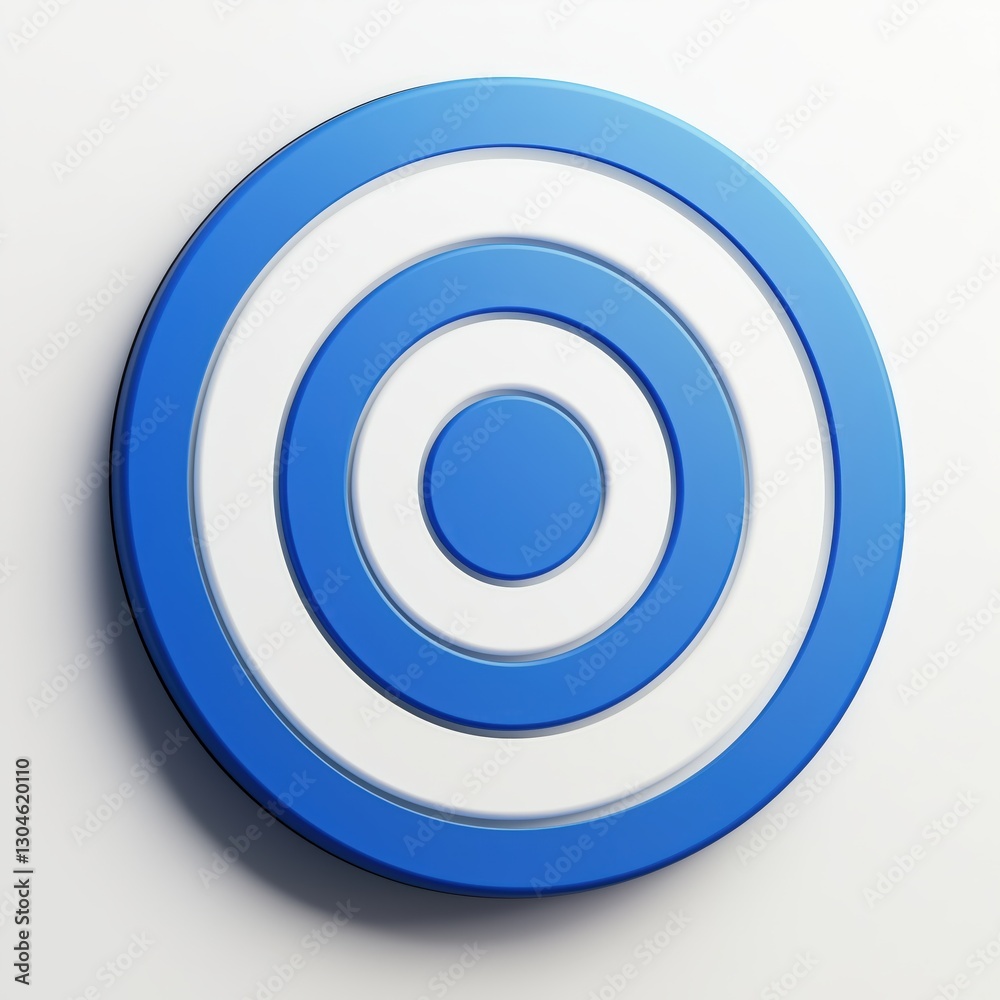 Wall mural a visually striking target with concentric blue and circles creating a clean and modern design again