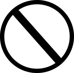 Prohibition Sign silhouette vector file svg