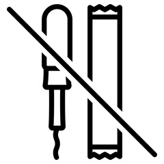 탐폰 금지 아이콘