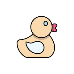 Rubber Duck Vector icon