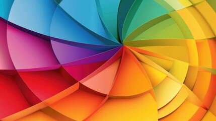 Fototapeta premium Abstract representation of charts and graphs with a colorful design.