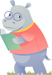 Hippopotamus Reading Book