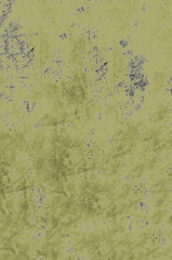 Matte surface with scratches and spots on the mustard-colored surface