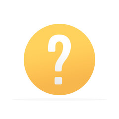 question mark icon question button sign, colored flat vector. modern and minimalist design