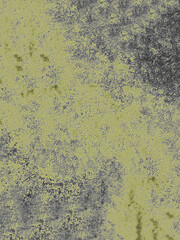 The background texture of the matte mustard-colored surface with spots and scratches