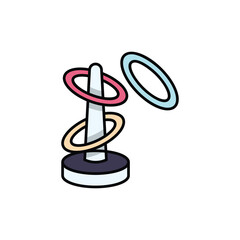 Ring Toss Vector icon