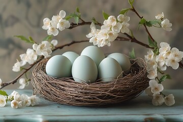 Happy Easter Colorful easter egg.