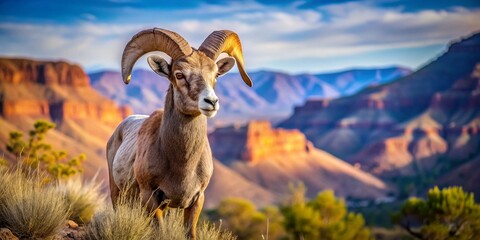 Majestic Desert Bighorn Sheep in Arizona's Sonoran Desert - Wildlife Conservation